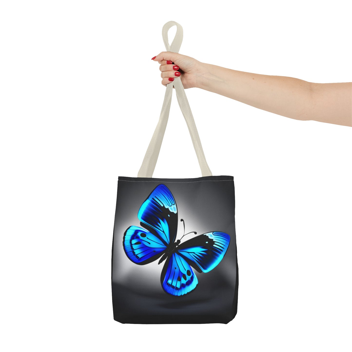 Blue Butterfly Tote Bag (AOP)