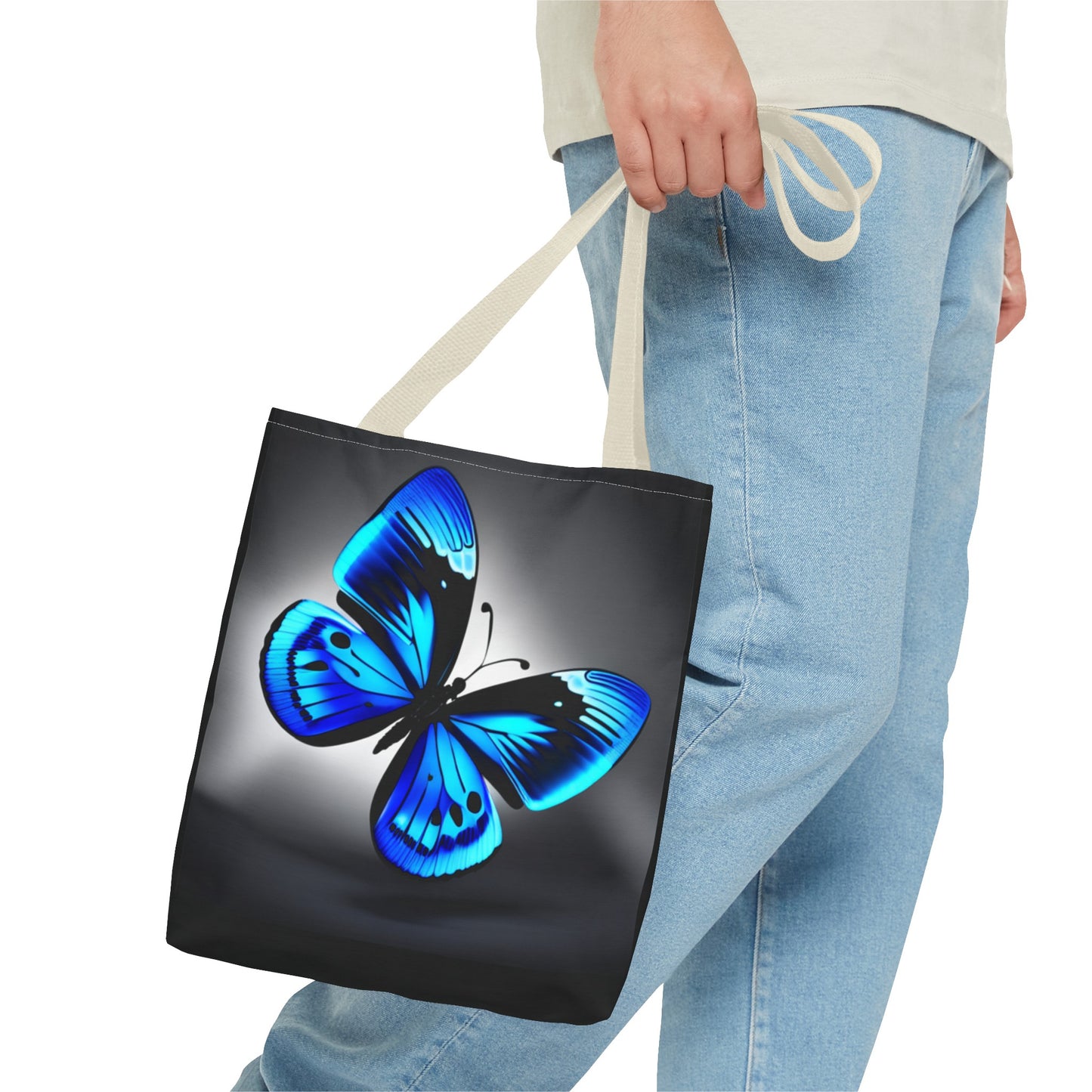 Blue Butterfly Tote Bag (AOP)