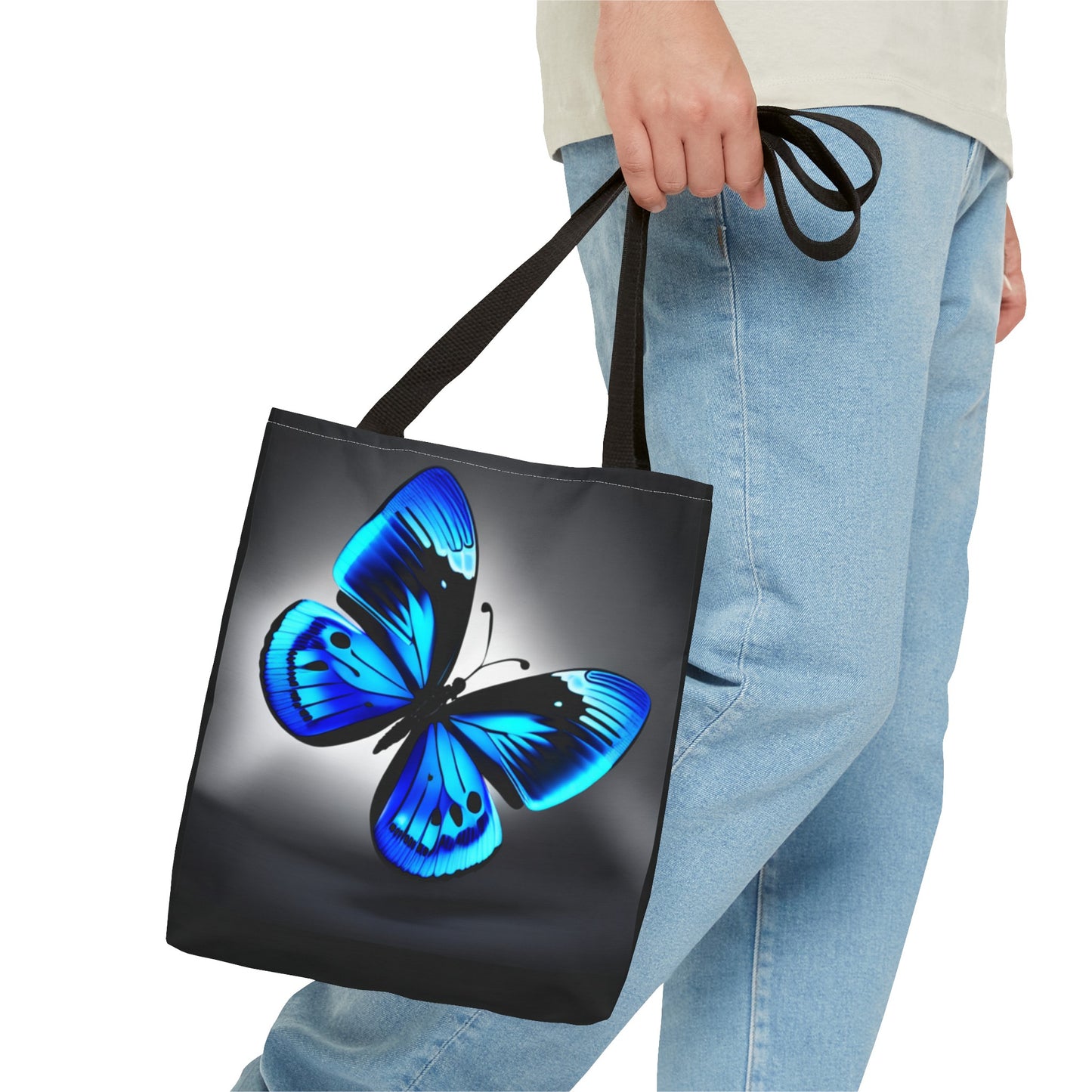 Blue Butterfly Tote Bag (AOP)